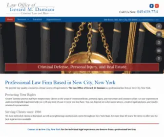 Gdamianilaw.com(The Law Office of Gerard M. Damiani) Screenshot