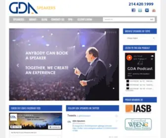 Gdaspeakers.com(Professional Keynote Speakers Bureau) Screenshot