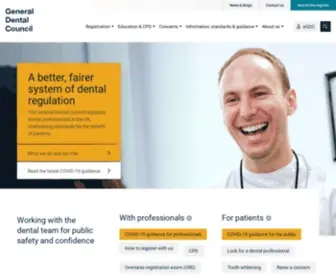 GDC-UK.org(General Dental Council) Screenshot