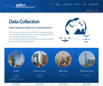GDCC.com(Global telephone fieldwork for Market Research) Screenshot