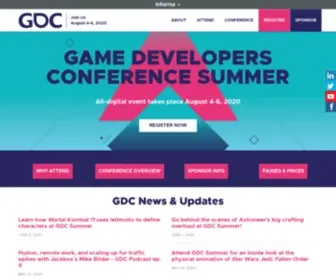 Gdceurope.com(Game Developers Conference (GDC)) Screenshot