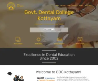 GDckottayam.org(DENTAL COLLEGE) Screenshot