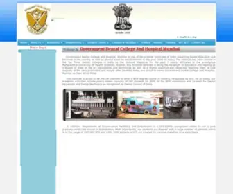 GDcmumbai.org(Government Dental College) Screenshot
