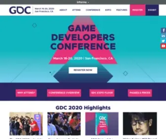 Gdconf.com(Game Developers Conference (GDC)) Screenshot
