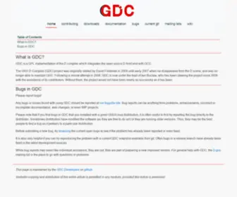 GDCproject.org(D Programming Language for GCC) Screenshot