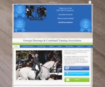 GDcta.org(Georgia Dressage and Combined Training Association) Screenshot