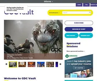 GDcvault.com(GDC Vault) Screenshot