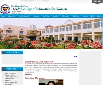 Gddaveducationknl.org(DAV College of Education for Women) Screenshot