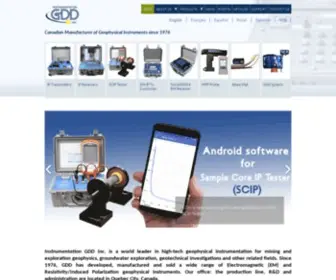 Gddinstrumentation.com(Geophysics & Exploration Instruments) Screenshot