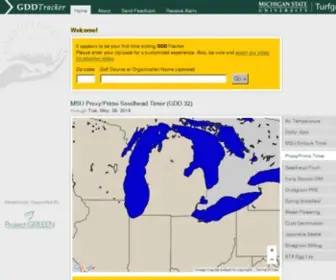 GDDtracker.net(Project initiated by Michigan State University) Screenshot