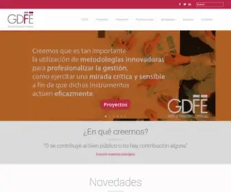 Gdfe.org.ar(Propósito) Screenshot