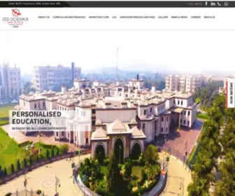 Gdgoenkahighschool.com(GD Goenka CBSE School in Gurugram) Screenshot