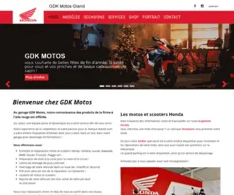 GDkmotos.ch(GDK Honda Center Gland) Screenshot