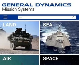 Gdmissionsystems.com(General Dynamics Mission Systems) Screenshot