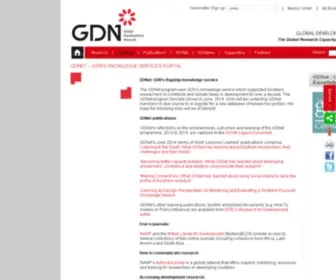 Gdnet.org(The Global Development Network (GDN)) Screenshot