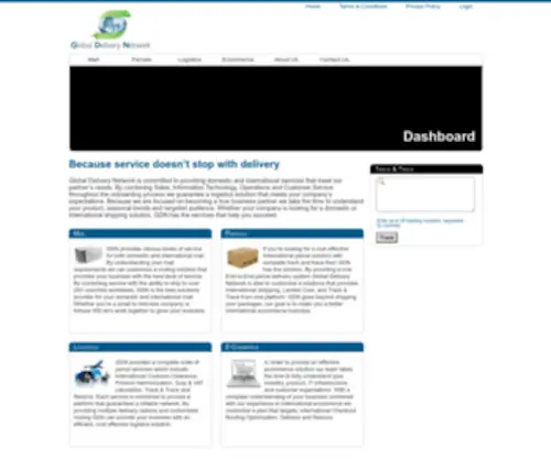 GDnparcel.com(Global Delivery Network) Screenshot