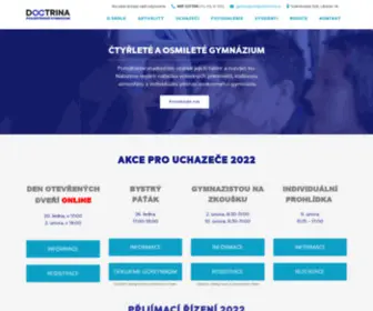 Gdoctrina.cz(Gymnázium Doctrina) Screenshot