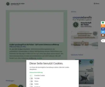 GDP-BW.de(Gewerkschaft der Polizei) Screenshot