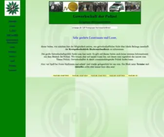 GDP-HSK.de(Gewerkschaft der Polizei ( GdP ) Kreisgruppe Hochsauerlandkreis) Screenshot