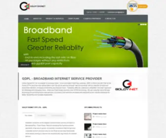 GDPL.in(Broadband Internet Service Provider) Screenshot