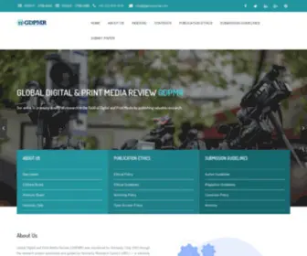 GDPMrjournal.com(Global Digital and Print Media Review) Screenshot