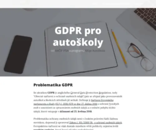 GDPR-Pro-Autoskoly.cz(GDPR) Screenshot