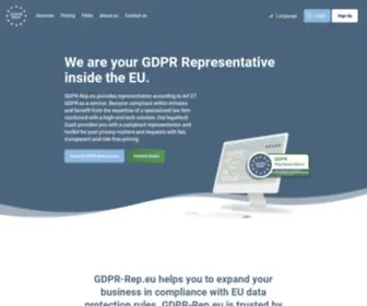 GDPR-Rep.eu(For brighter Privacy Representation and Software) Screenshot