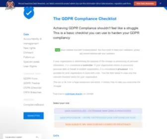 GDPRchecklist.io(The GDPR Checklist) Screenshot