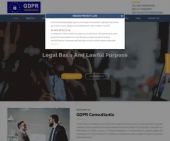 GDPrconsultants.in(GDPR Consultants for Small Business in Delhi) Screenshot