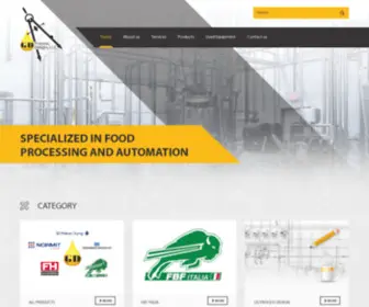 GDprocessdesign.com(Specializes in Food Processing and Automation) Screenshot