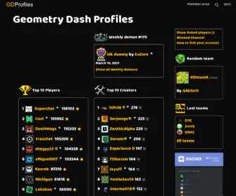 GDprofiles.com(Geometry Dash Profiles) Screenshot
