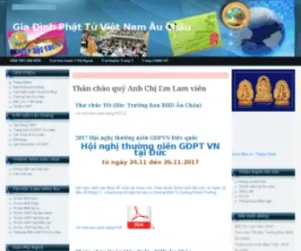 GDPTvnac.net(Gia Dinh Phat Tu Viet Nam Au Chau) Screenshot