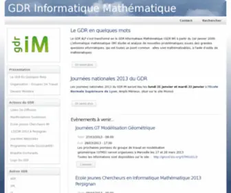 GDR-IM.fr(GDR IM) Screenshot