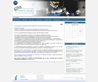 GDR-Robotique.org(GdR Robotique (Groupement de Recherche Robotique)) Screenshot