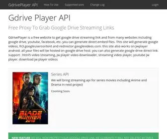 Gdriveplayer.co(Google Drive Player API) Screenshot