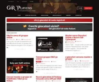 GDRplayers.it(Il sito dei giocatori di ruolo italiani) Screenshot