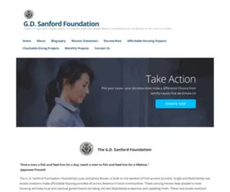 Gdsanfordfoundation.org(G.D) Screenshot