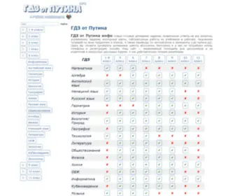 GDZ-Putina.info(ГДЗ от Путина) Screenshot