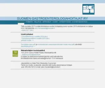 GE-Hoitajat.org(Suomen gastroenterologiahoitajat) Screenshot