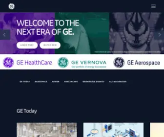 GE.com(The Next Generation and Future of GE) Screenshot