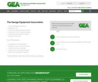 Gea.co.uk(The Garage Equipment Association) Screenshot