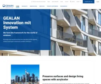 Gealan.de(Der innovative Systemgeber für Kunststofffenster und) Screenshot