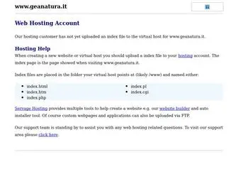 Geanatura.it(Hosted by Servage Hosting) Screenshot