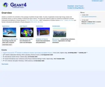 Geant4.org(Overview) Screenshot