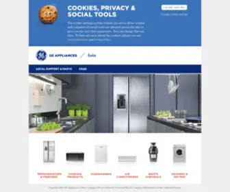 Geappliances-Asia.com(GE Appliances) Screenshot
