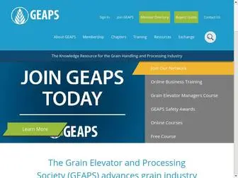 Geaps.com(The Grain Elevator & Processing Society) Screenshot