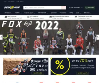 Gear2Win.com(Motocross Clothing and Parts) Screenshot