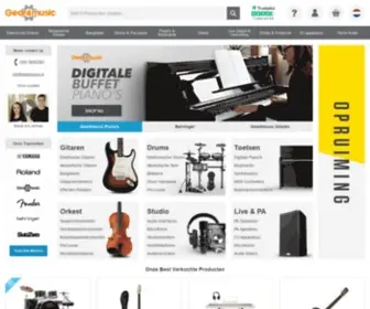 Gear4Music.nl(Muziekwinkel) Screenshot