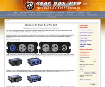 Gearboxpro.com(Speaker Cable Management System) Screenshot