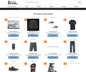 Gearchase.com(Daily Deal Websites for Outdoor Gear) Screenshot